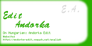 edit andorka business card